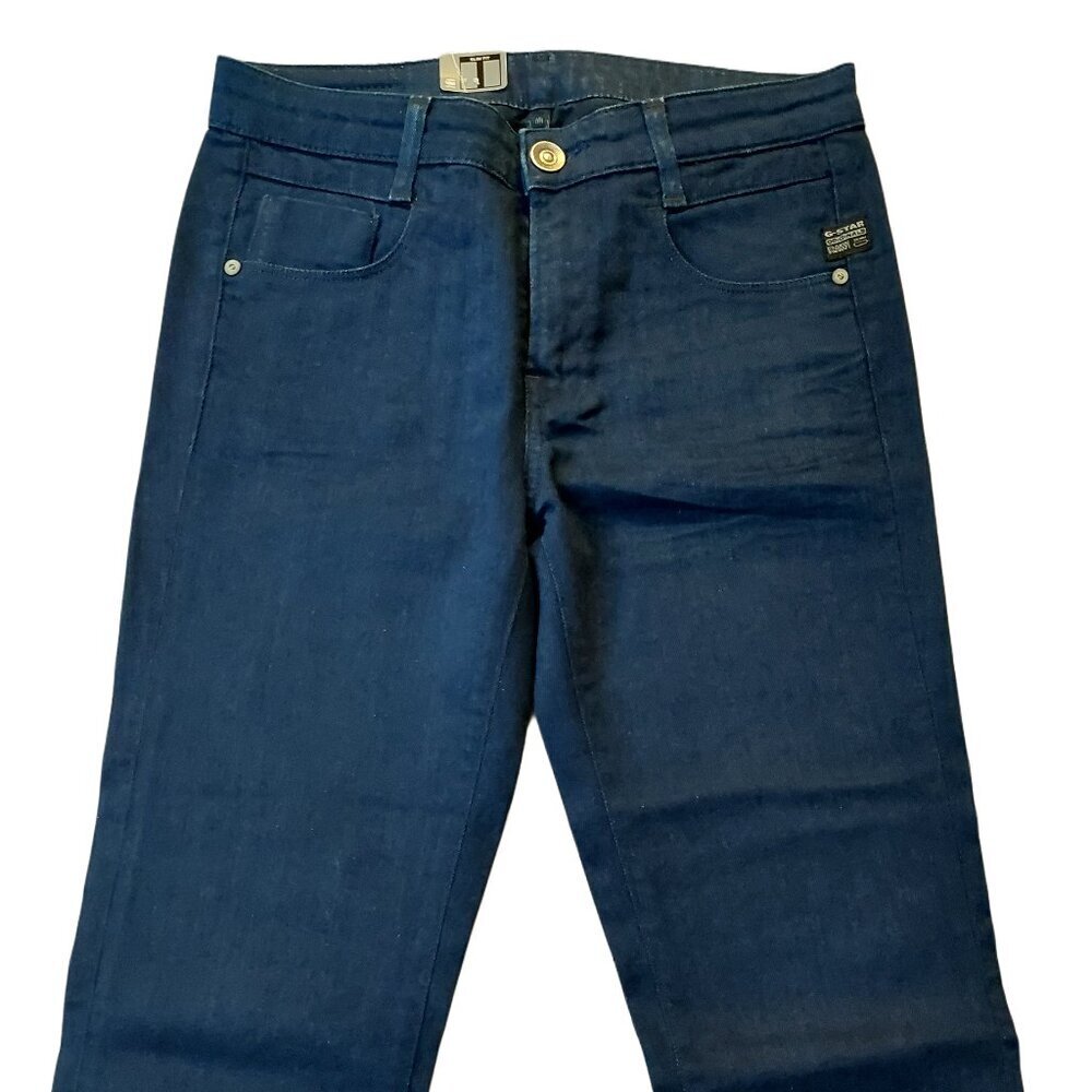 Retro Vintage G-Star GS01 New Radar H.W. Skinny Blue Denim Jeans Sz 27 NWT - Picture 3 of 8